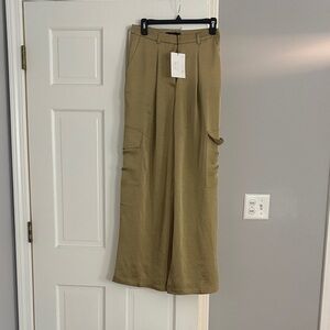 Gold / green undertones Deluc Wide-Leg Cargo Pants